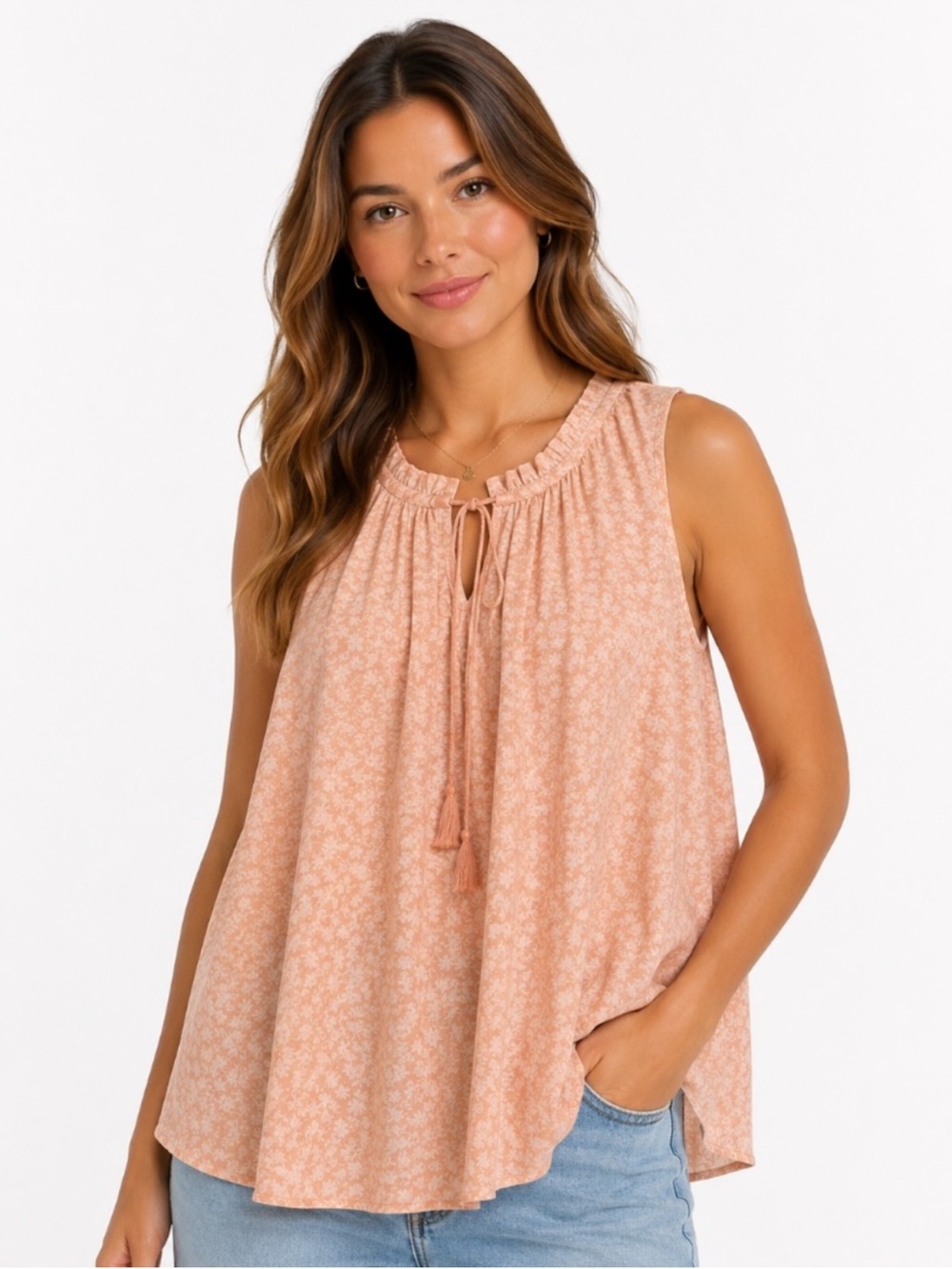 Madewell Top XS Silk Peach